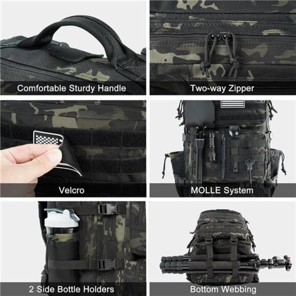 Military Tactical Backpack 50L Large Day Backpack for Men Molle Army 3 Days main image 5